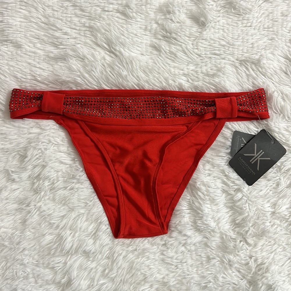 Kardashian Collection Swimwear Embellish bikini‎ bottom